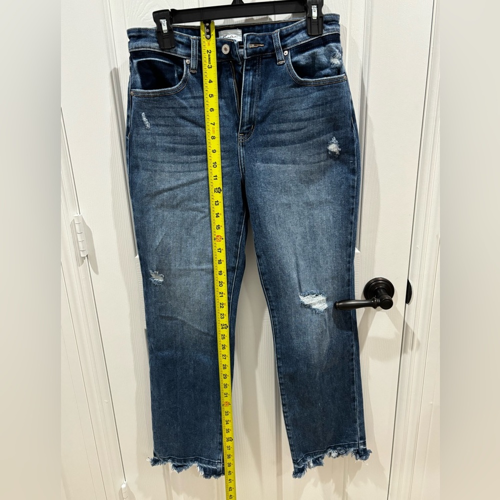 KanCan Dark Blue Distressed Boyfriend Jeans - Picture 11 of 11